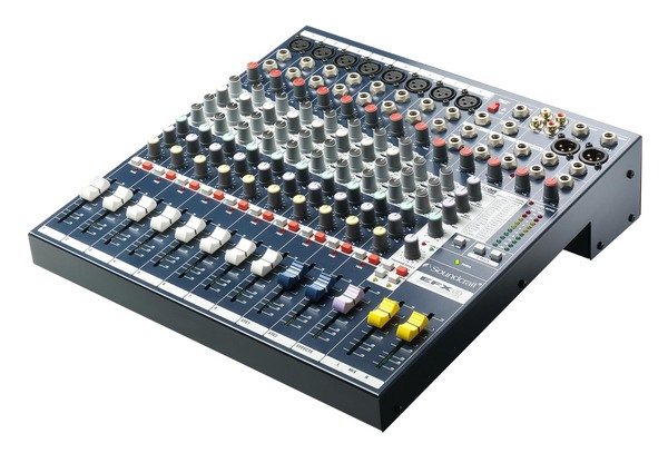 E535.000000US SOUNDCRAFT EFX8 8-CHANNEL COMPACT ANALOG DESKTOP MIXER WITH LEXICON FX